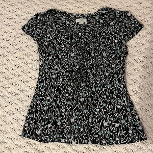 Ann Taylor LOFT floral print blouse